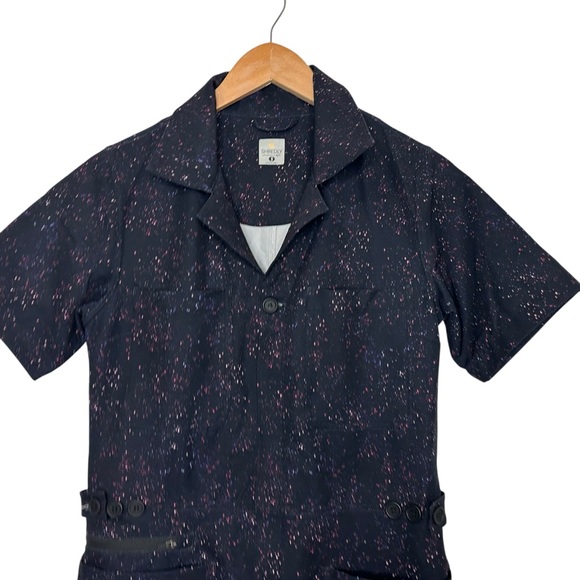 Shredly Womens Cycling Trail Romper Size Small Galaxy Splatter Short Sleeve - Picture 5 of 9
